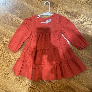 Old Navy Orange Long Sleeve Dress